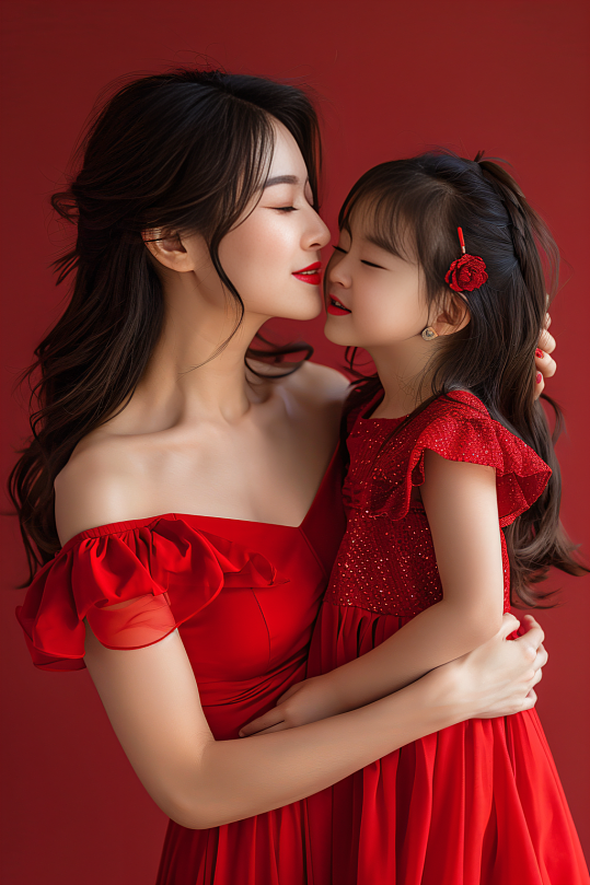 AI数字艺术母亲节肖像人物摄影图-众图网