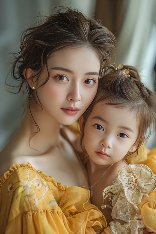 AI数字艺术母亲节肖像人物摄影图-众图网