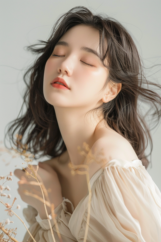 AI数字艺术美女医美肖像人物摄影图-众图网