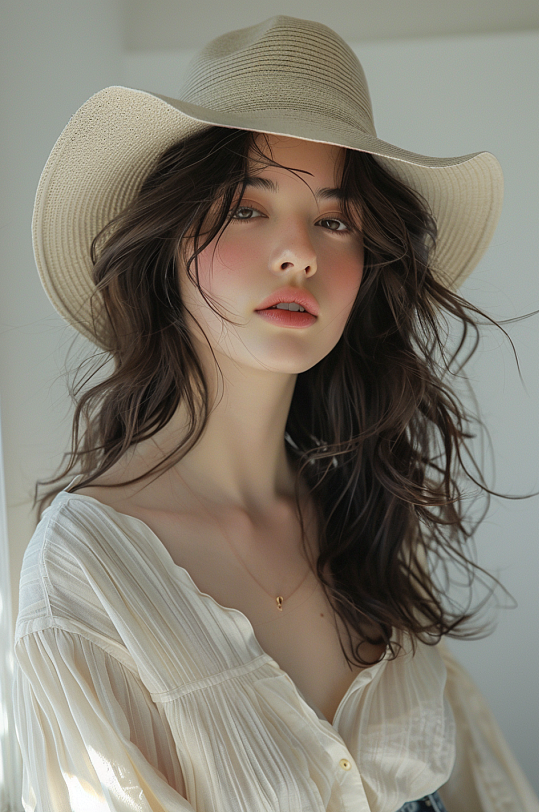 AI数字艺术美女医美肖像人物摄影图-众图网