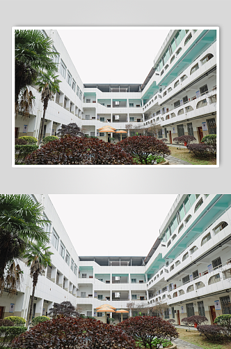 教学楼校园建筑风景摄影图
