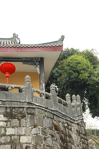 古风建筑校园建筑风景摄影图