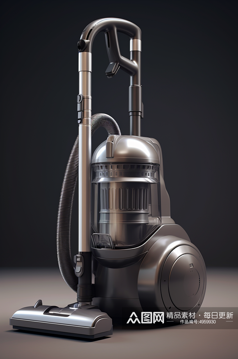 AI数字艺术吸尘器家用清洁电器摄影图片素材