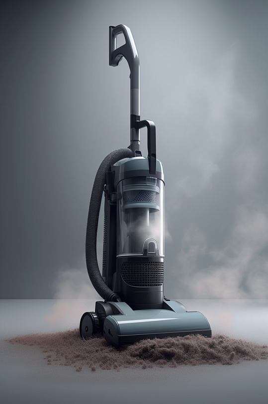 AI数字艺术吸尘器家用清洁电器摄影图片