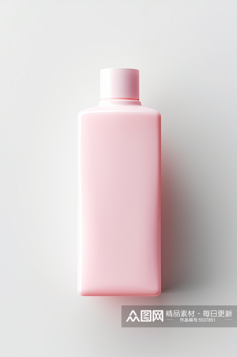 AI数字艺术洗发水沐浴露瓶型样机效果图素材
