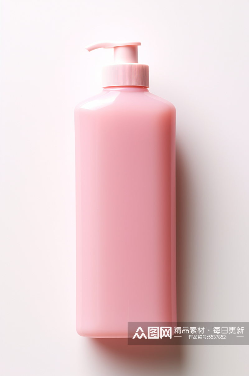 AI数字艺术洗发水沐浴露瓶型样机效果图素材