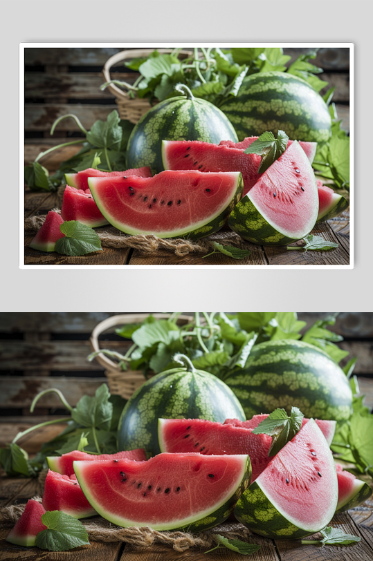 AI数字艺术水果西瓜图片-众图网