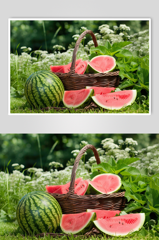 AI数字艺术水果西瓜图片