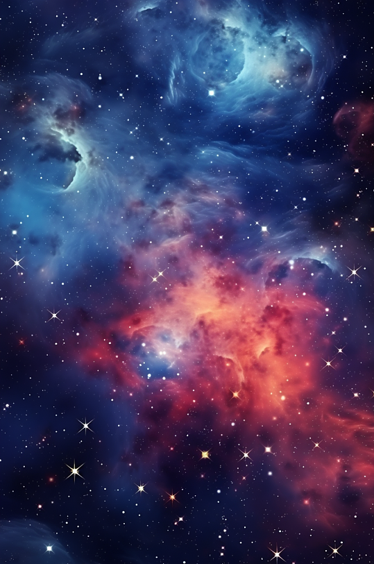 AI数字艺术宇宙星河星空底图背景图-众图网
