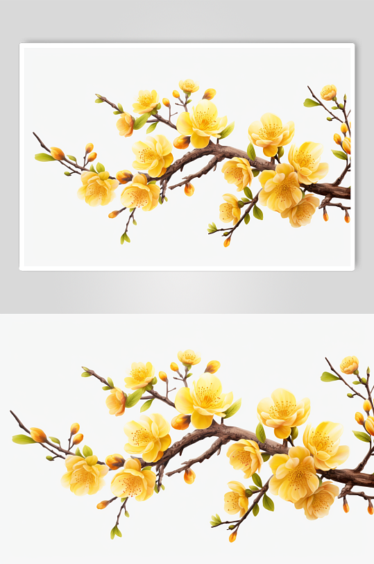 AI数字艺术春季春天杏花杏树模型-众图网