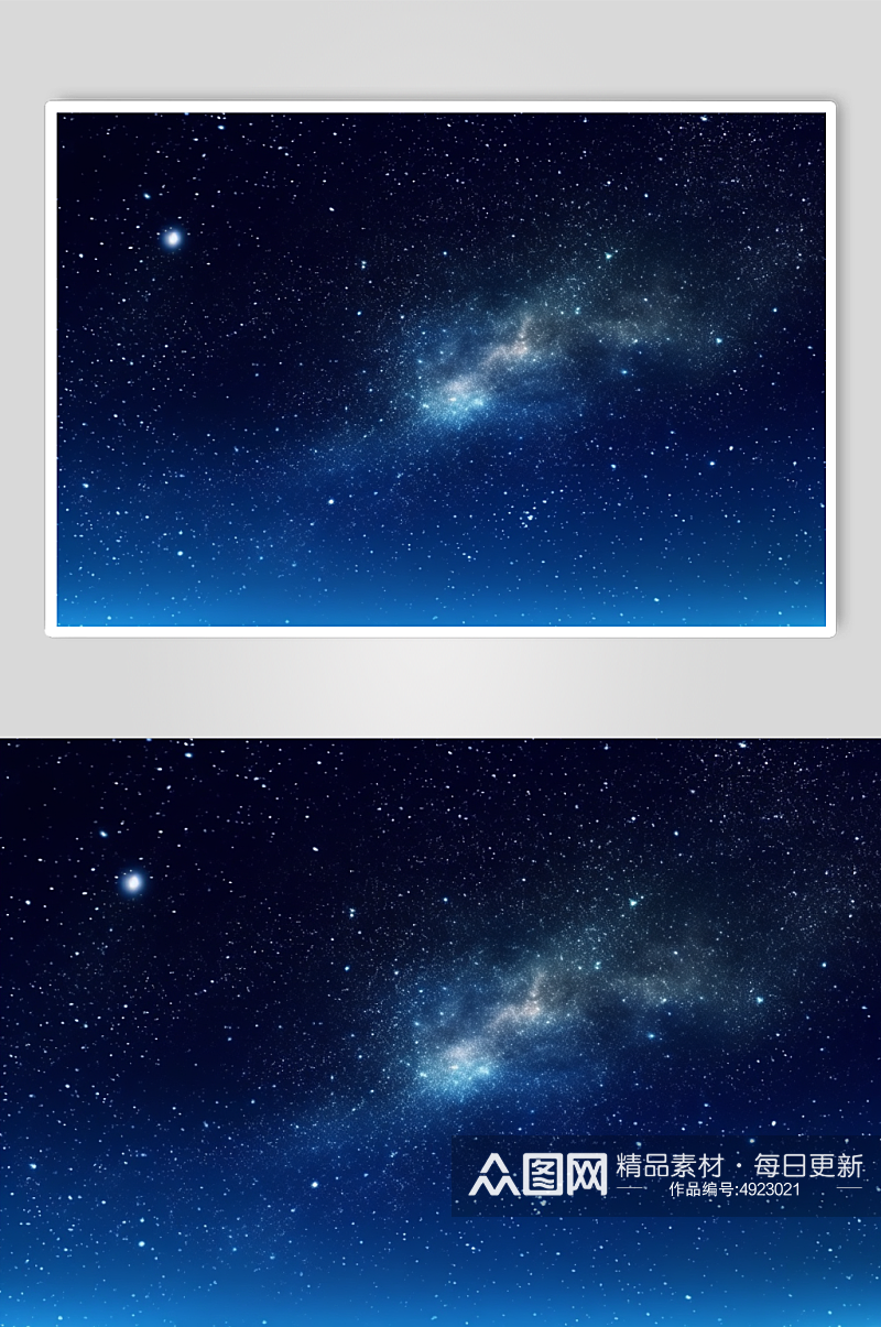 AI数字艺术卡通手绘星空银河摄影图片素材