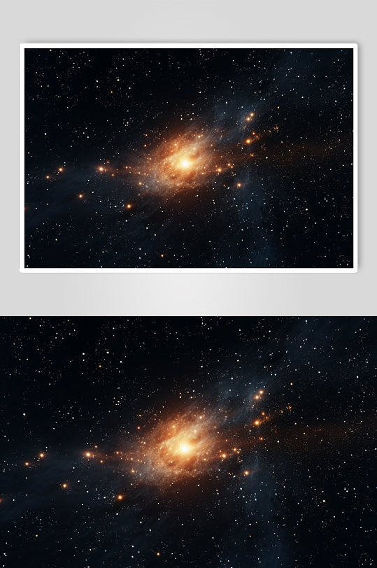 AI数字艺术创意唯美星空银河摄影图片
