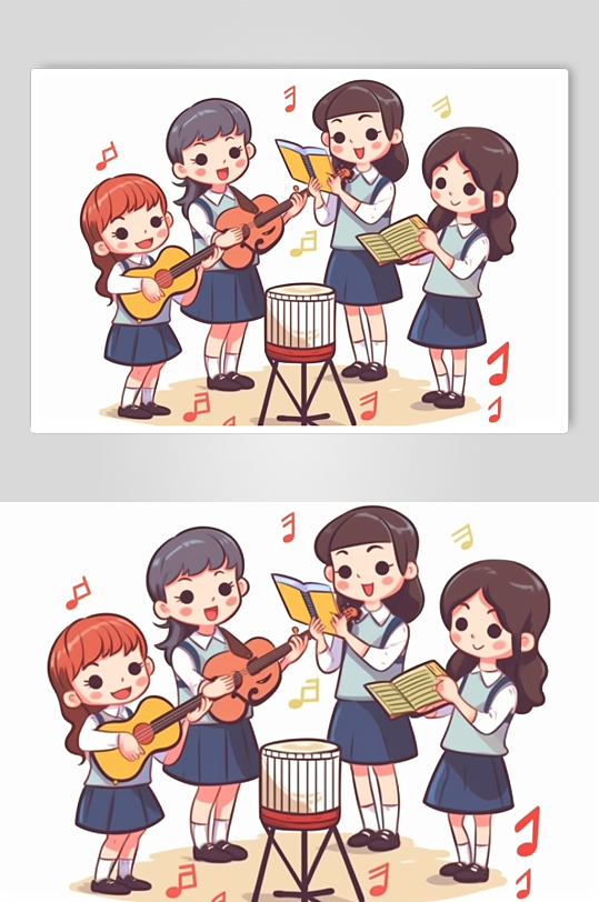 AI数字艺术高清小朋友打球兴趣班培训插画-众图网