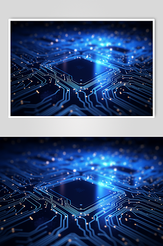 AI数字艺术科技互联网数据芯片背景图