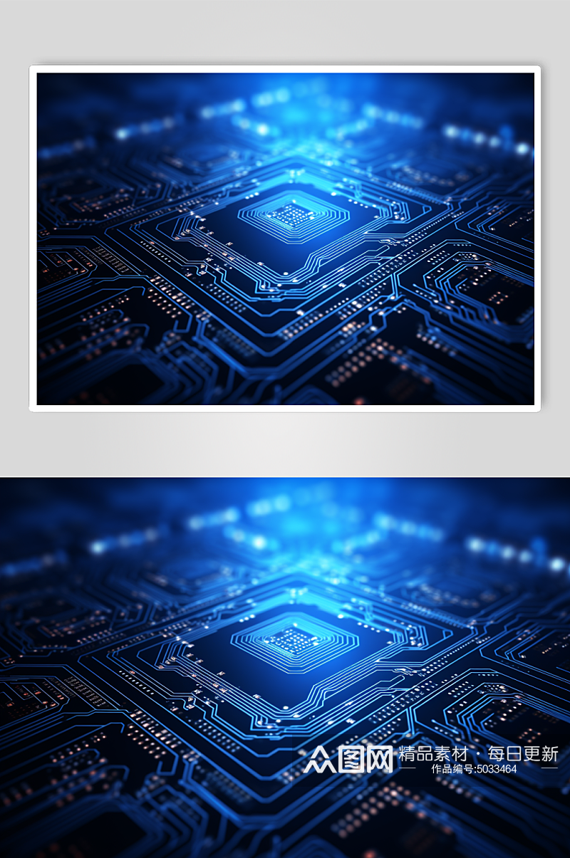 AI数字艺术科技互联网数据芯片背景图素材
