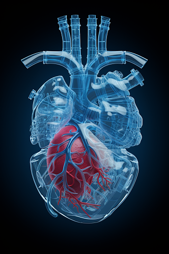 AI数字艺术医疗心脏图片
