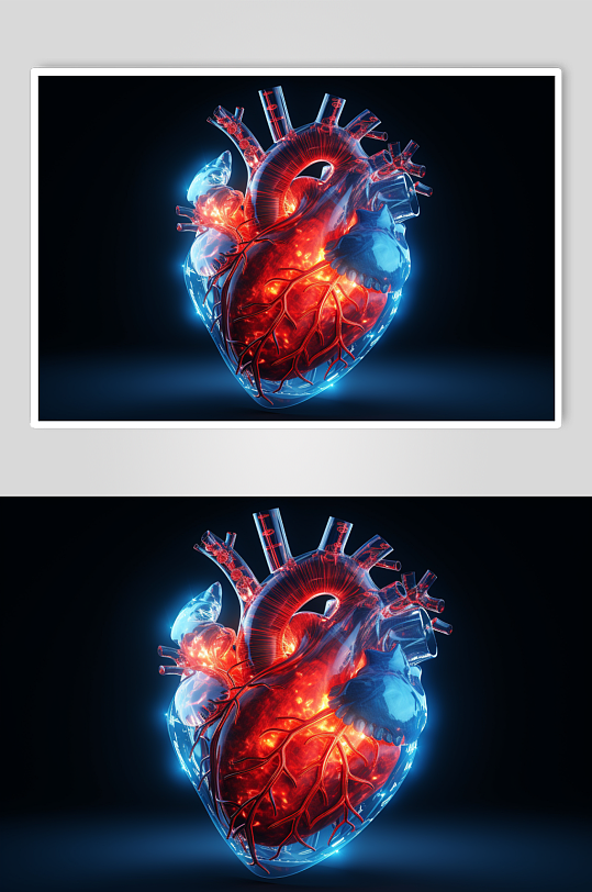 AI数字艺术医疗心脏图片