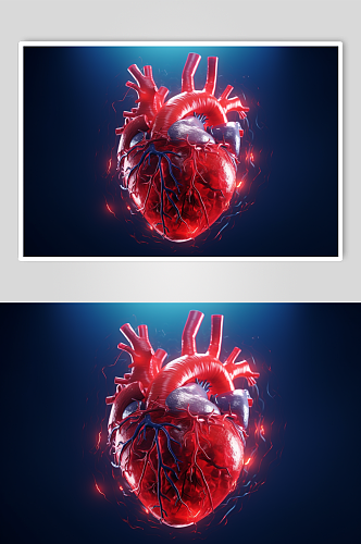 AI数字艺术医疗心脏图片