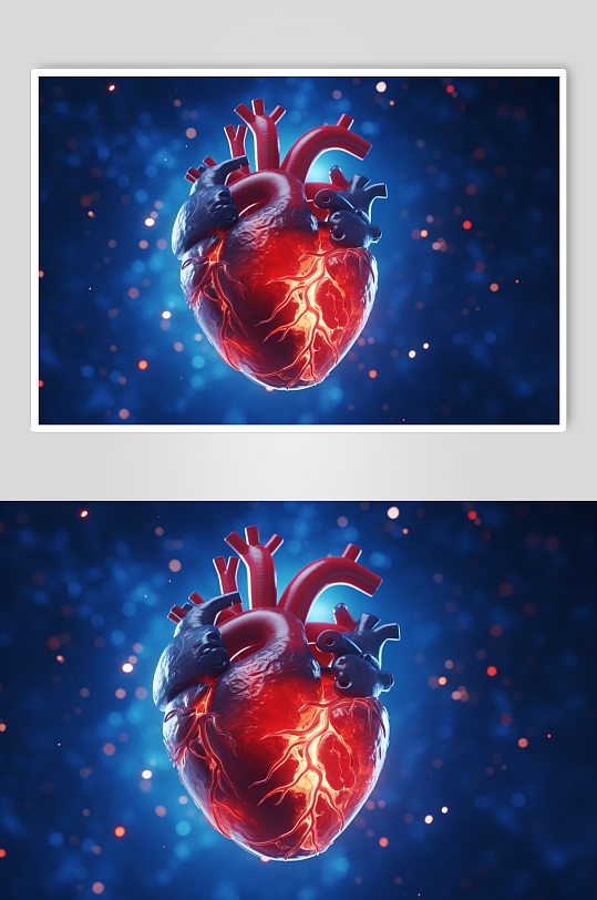 AI数字艺术医疗心脏图片