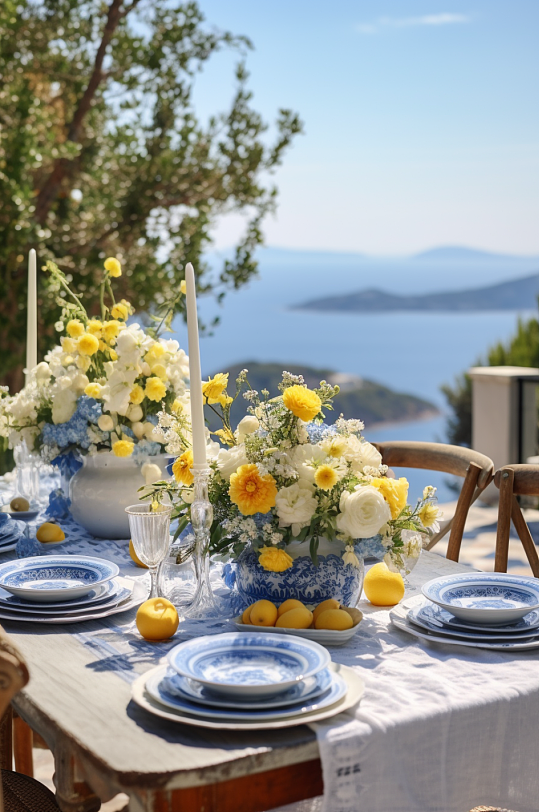 AI数字艺术海边西式婚礼活动现场摄影图片