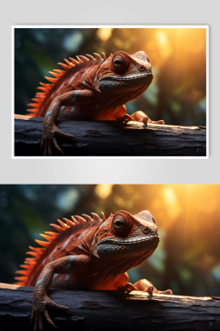 AI数字艺术高清蜥蜴野生动物摄影图片