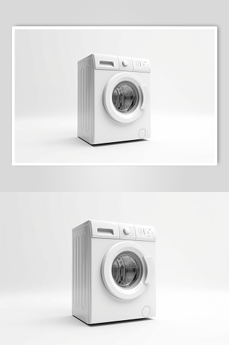 AI数字艺术高清洗衣机家用电器摄影图片