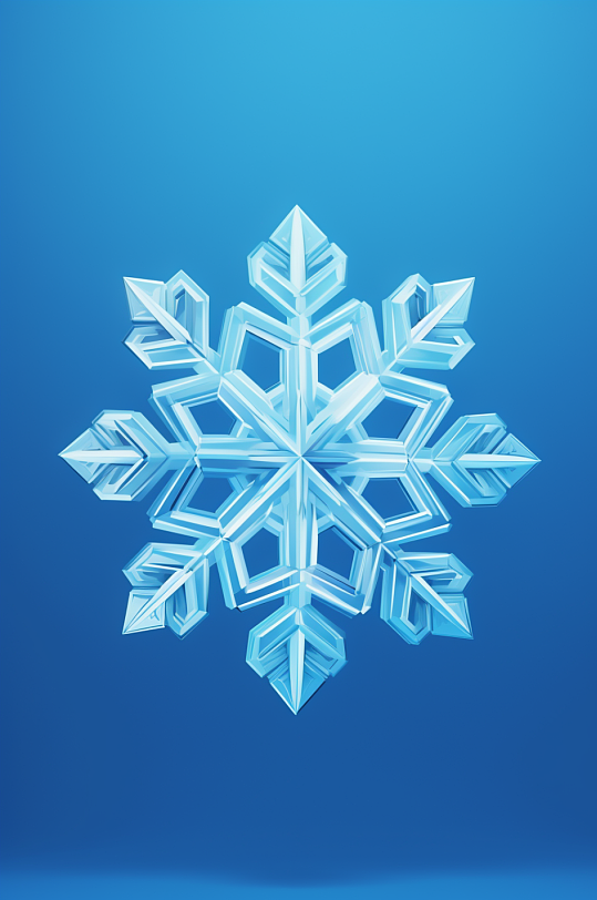AI數(shù)字藝術(shù)C4D透明雪花模型