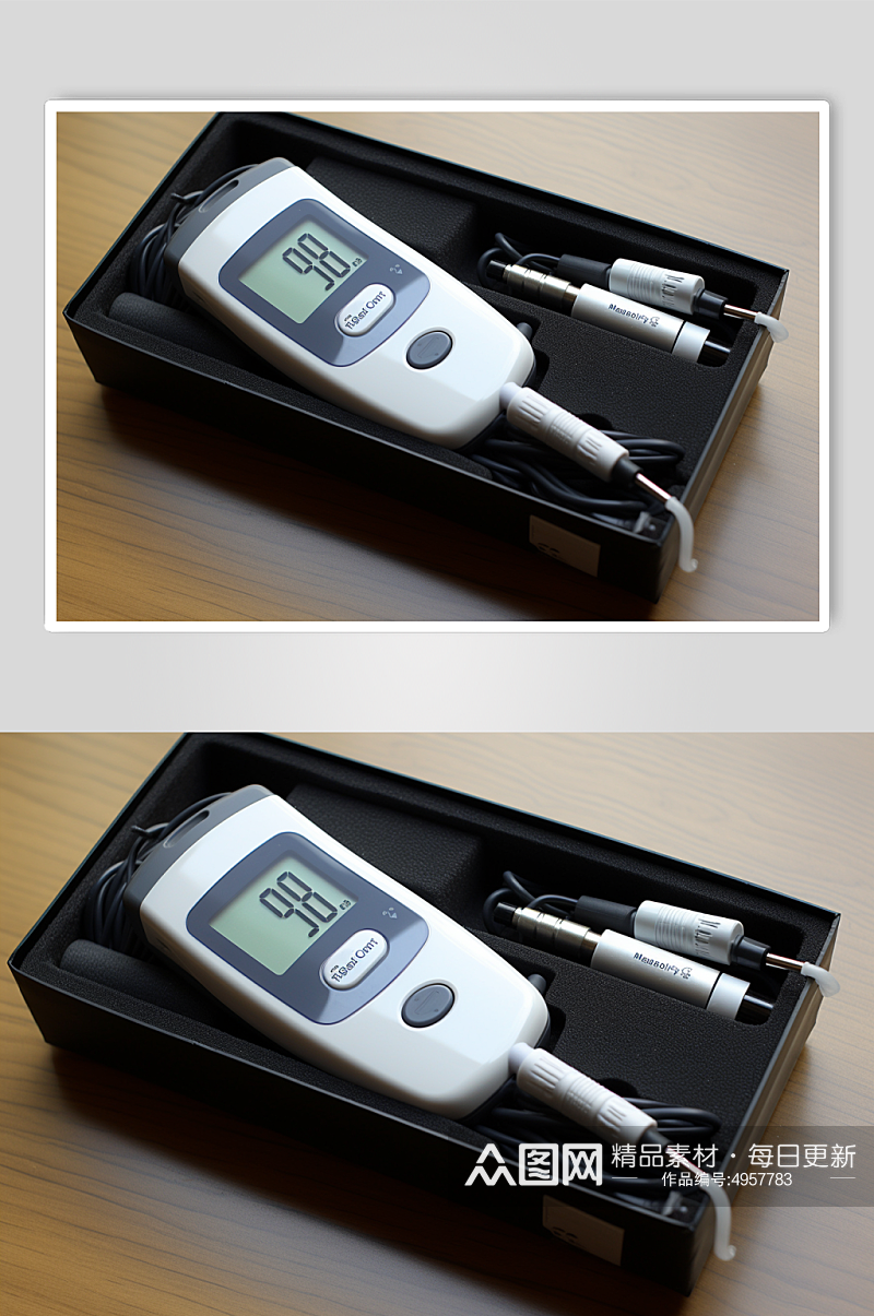 AI数字艺术血糖测量仪医疗仪器摄影图片素材