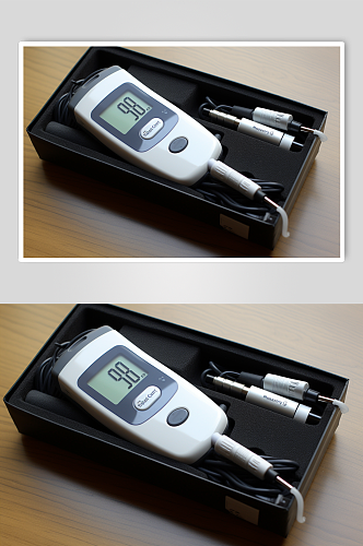 AI数字艺术血糖测量仪医疗仪器摄影图片