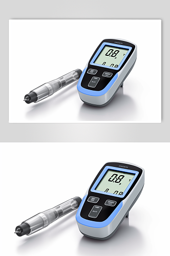 AI数字艺术血糖测量仪医疗仪器摄影图片