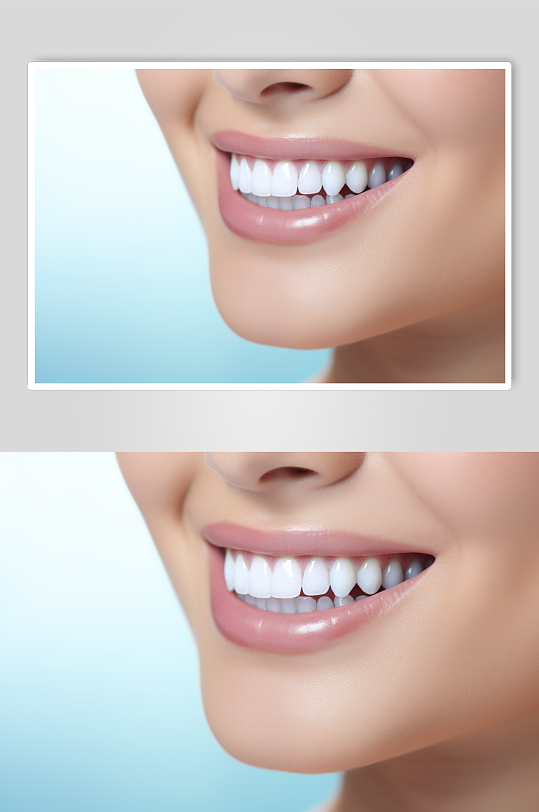 AI数字健康牙齿牙科美丽笑容摄影图