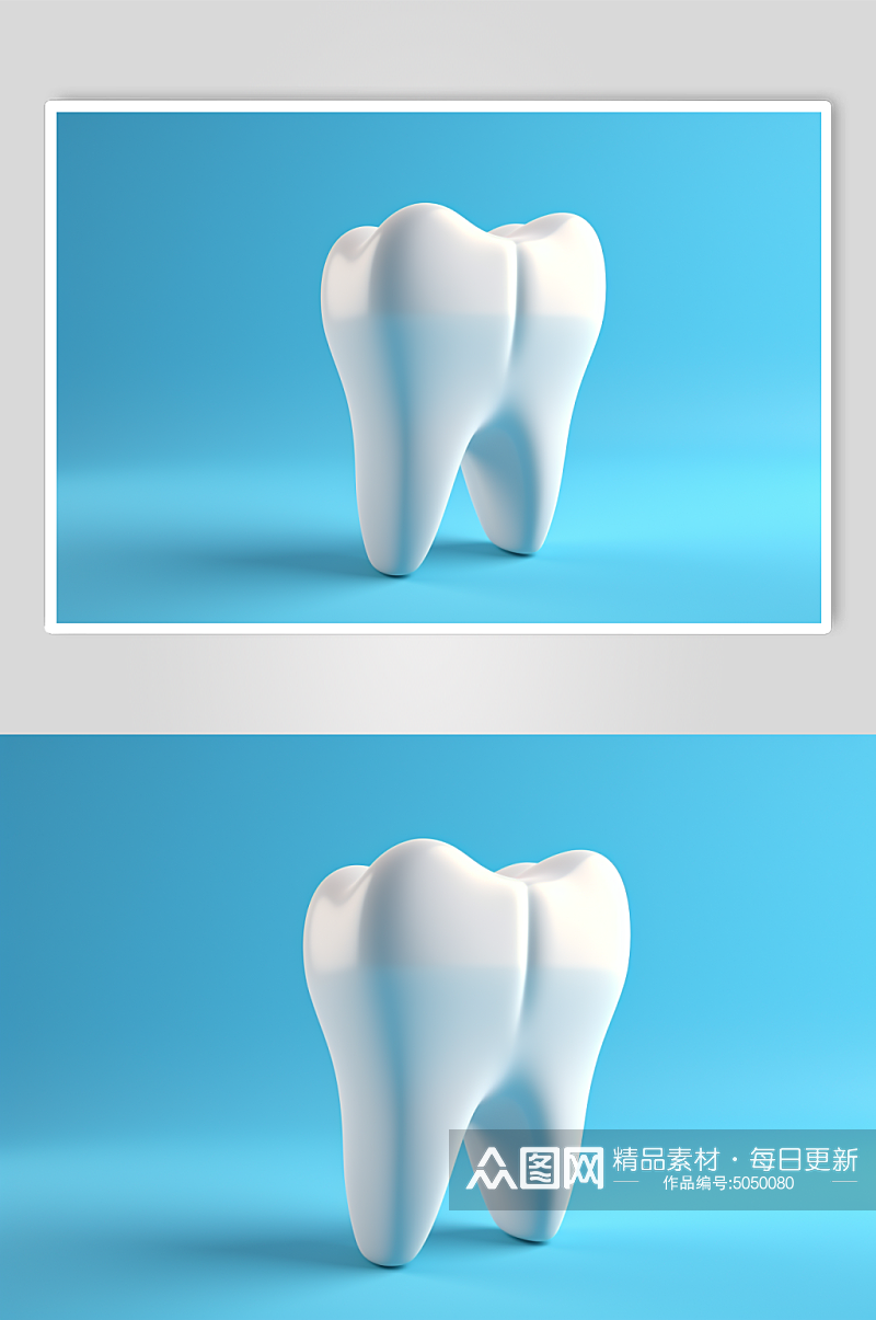 AI数字艺术医疗牙齿模型素材