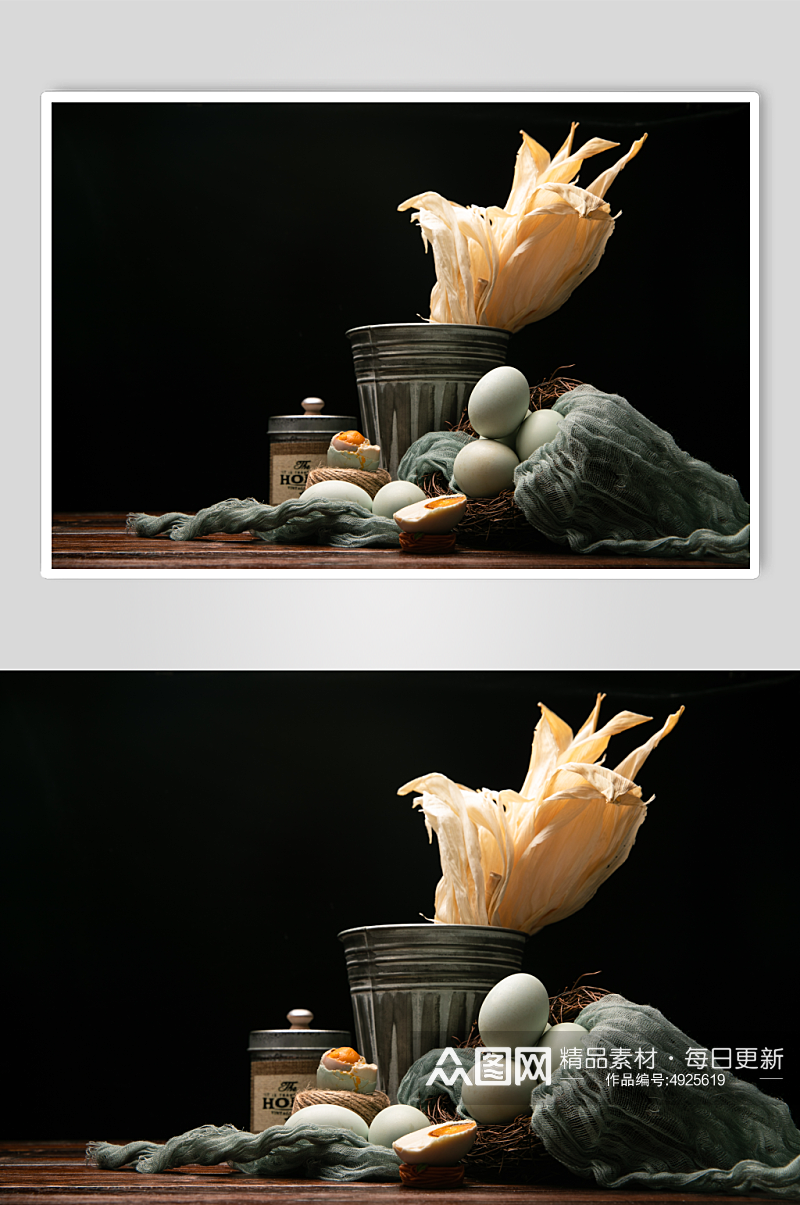 端午节咸鸭蛋蛋黄美食食物摄影图片素材