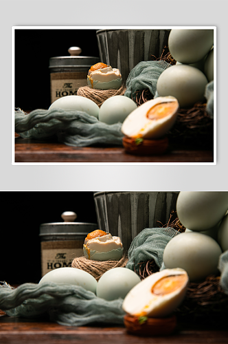 端午节咸鸭蛋蛋黄美食食物摄影图片