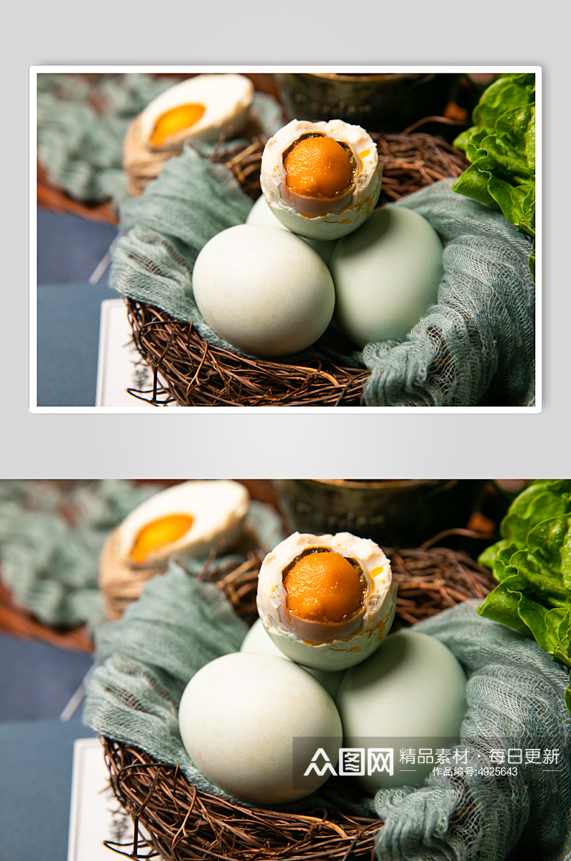 端午节咸鸭蛋蛋黄美食食物摄影图片素材