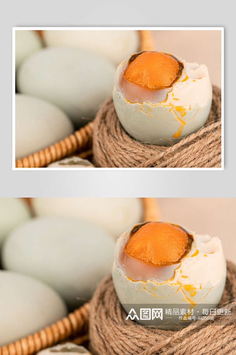 美味咸鸭蛋蛋黄美食食物摄影图片素材