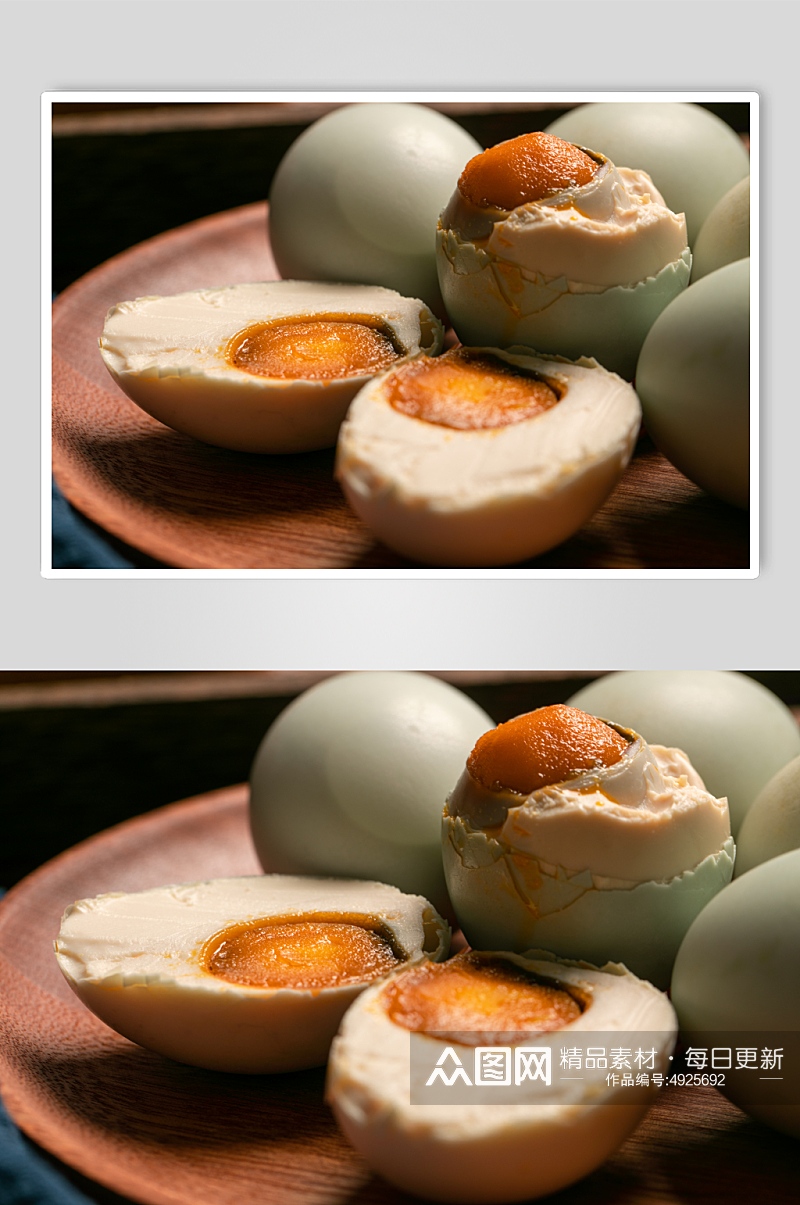 美味咸鸭蛋蛋黄美食食物摄影图片素材