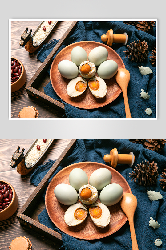 美味咸鸭蛋蛋黄美食食物摄影图片