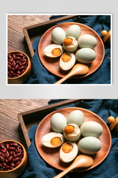 美味咸鸭蛋蛋黄美食食物摄影图片