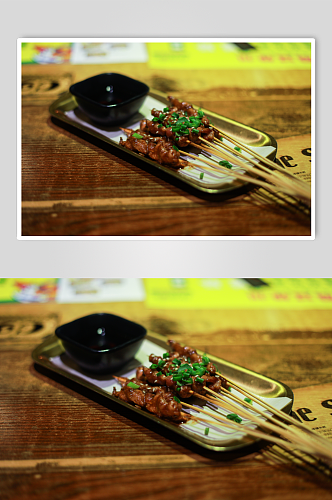 鲜香酱烤牛肉鸭脚煲美食摄影图片