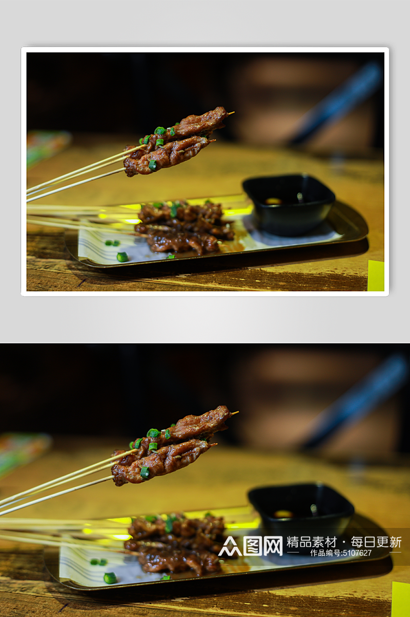 鲜香酱烤牛肉鸭脚煲美食摄影图片素材