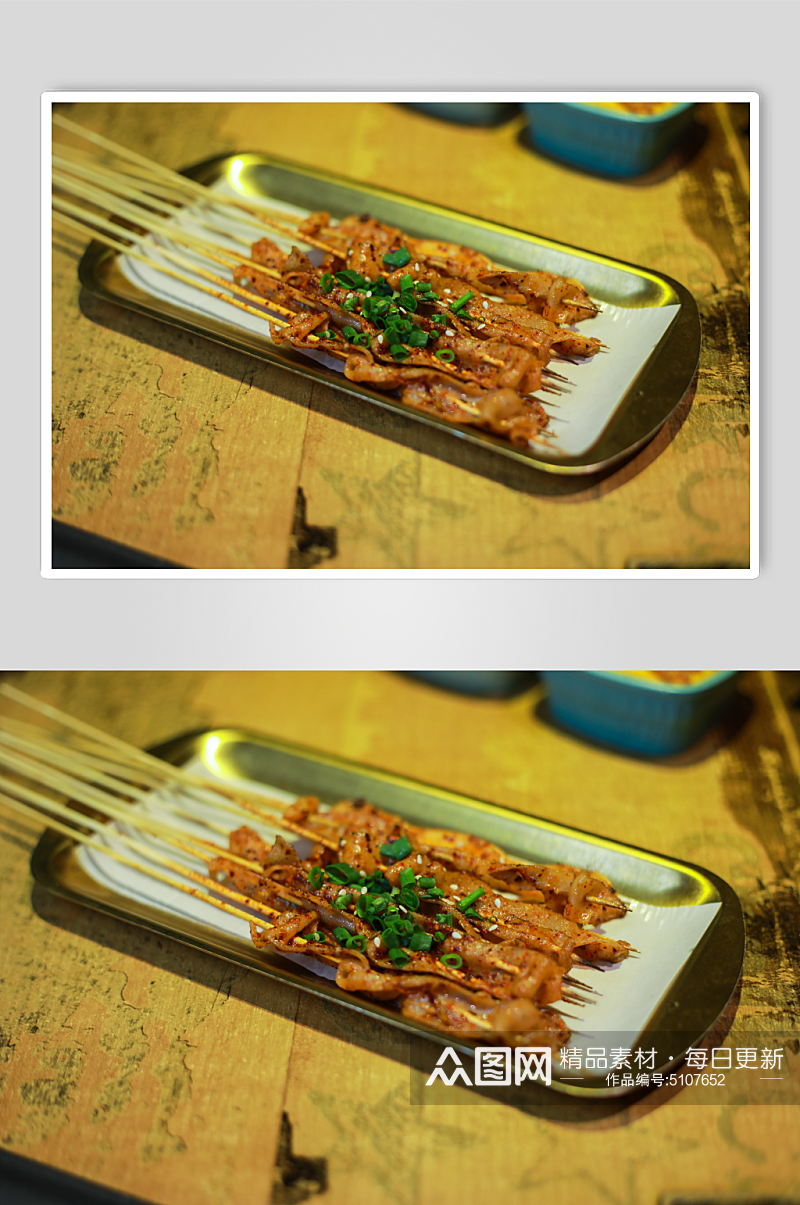 烤鸭肠鸭脚煲美食摄影图片素材