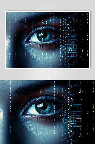 AI数字艺术医疗眼部图片
