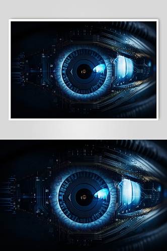 AI数字艺术医疗眼部图片