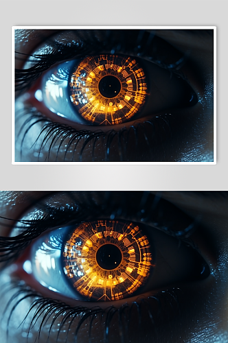 AI数字艺术医疗眼部图片