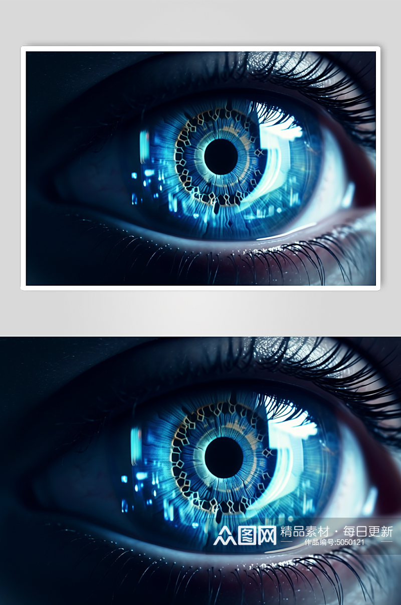 AI数字艺术医疗眼部图片素材