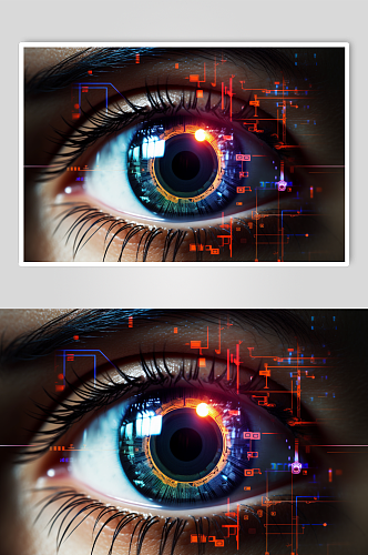 AI数字艺术医疗眼部图片