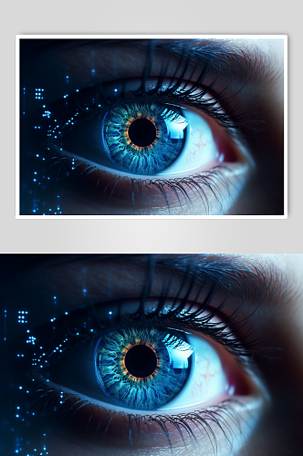 AI数字艺术医疗眼部图片