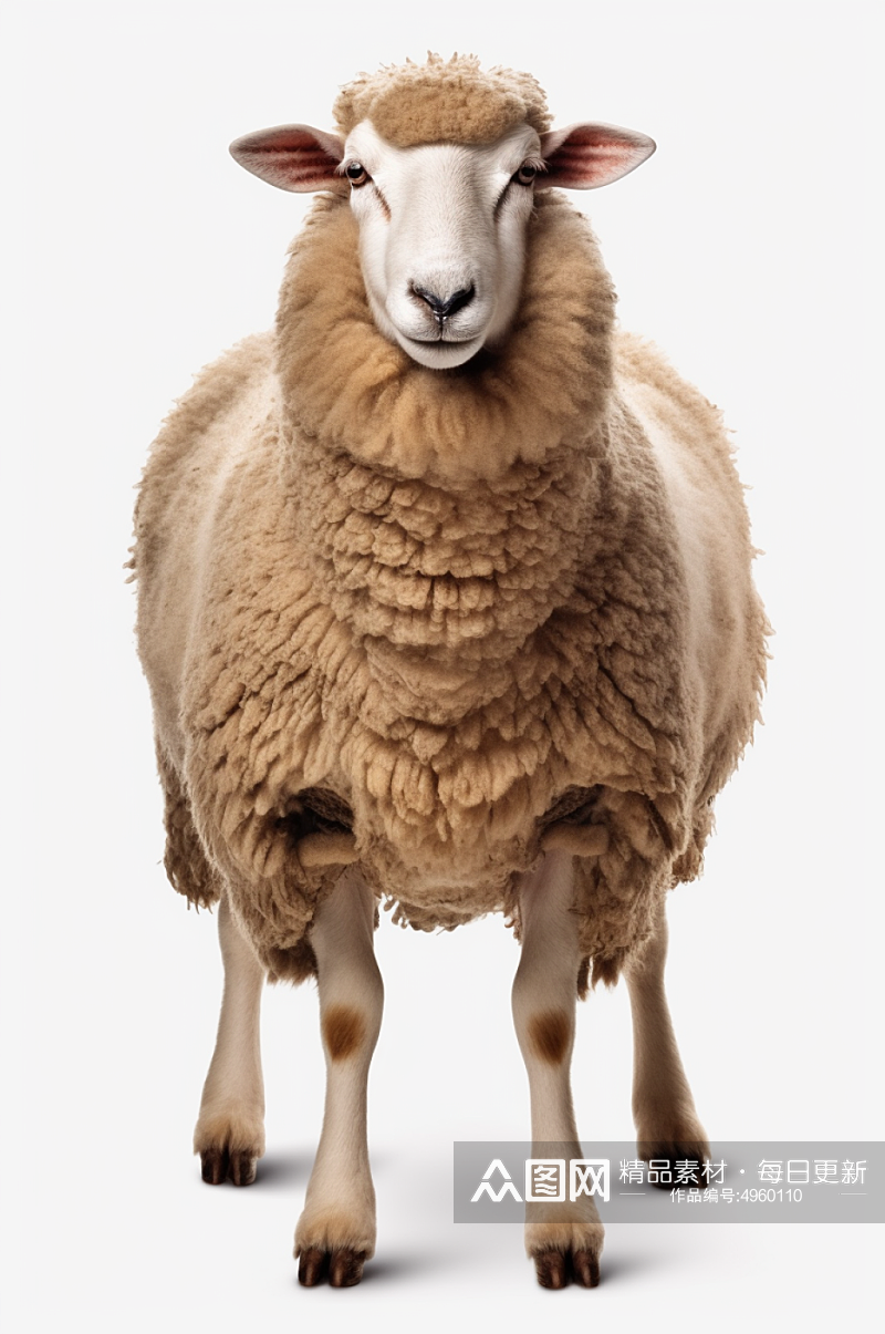 AI数字艺术萌趣羊家畜动物摄影图片素材