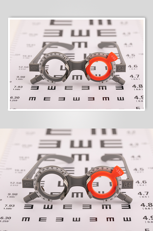 视力矫正器眼镜预防近视眼镜配镜摄影图片